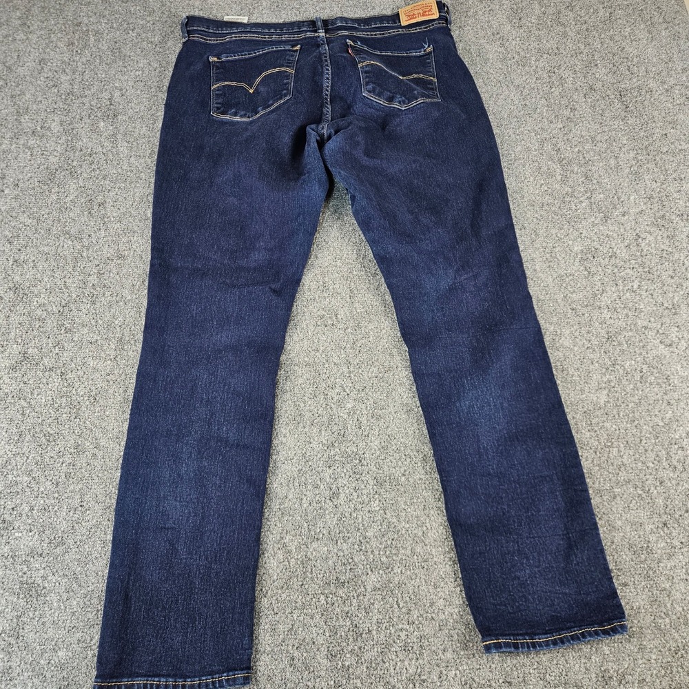 Levis 311 Shaping Skinny Jeans Dark Indigo Blue Denim 19626-0001 Womens 33x30 - Picture 12 of 12